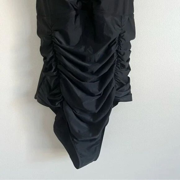 Torrid Slim Fix Black Wireless Lattice Front One Piece Swimsuit 6X 30 - Picture 8 of 13